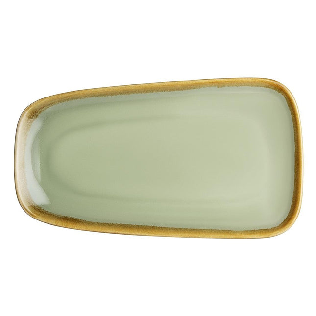 Mos Green Large Kiln Porcelain Serving Bowls 33.5 cm | Olympia | 4 Pieces