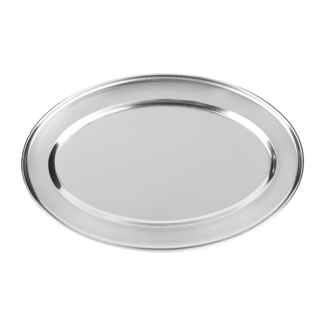 Oval Stainless Steel Serving Platter 40cm | Olympia 2