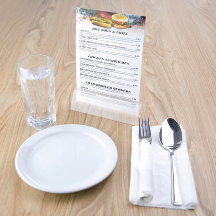 A5 Triangular Acrylic Menu Holder | Olympia 5