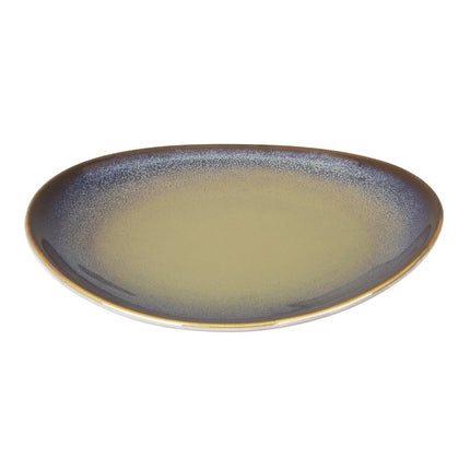 Coupe Plates Aubergine Reactive Glaze 205mm | Olympia Birch 3
