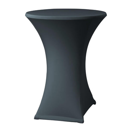 Stretch Table Cover Anthracite Easy-Jersey | Samba | Fits ø85 cm Tables