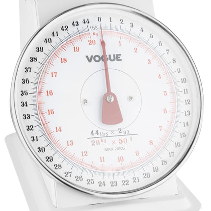 20kg Kitchen Scale with Large Stainless Steel Bowl | Vogue 5