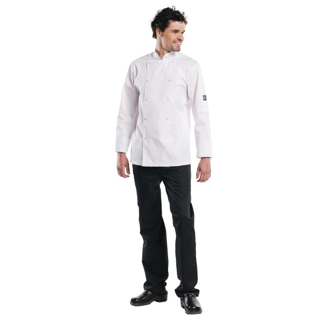 Long Sleeve White Chef's Jacket | Chaud Devant Hilton Poco | M
