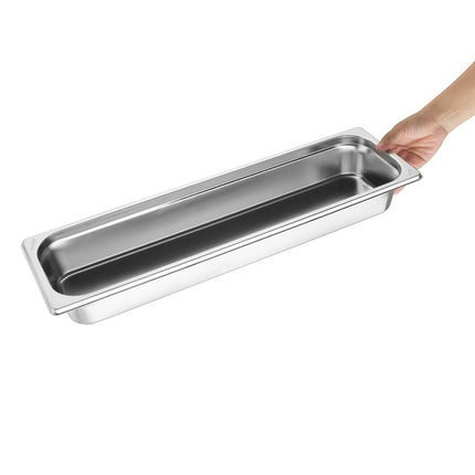 Stainless Steel Gastronorm Pan 2/4 Size 65mm | Vogue 5