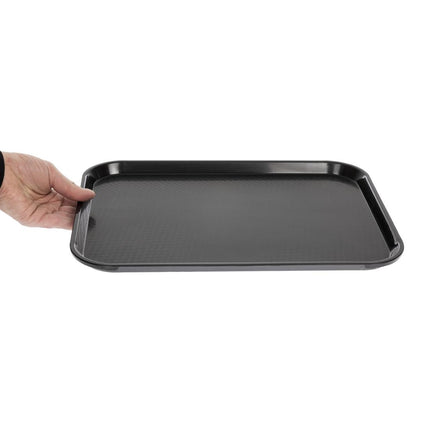Polypropylene Fast Food Tray Black 41cm | Cambro 7
