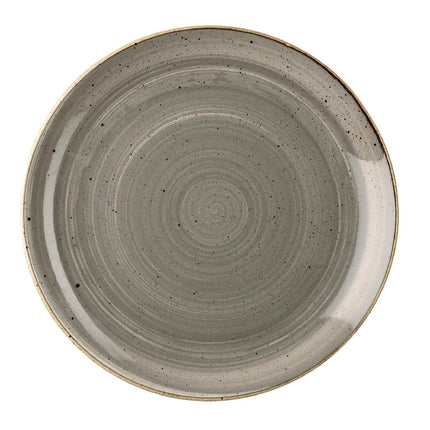 Stonecast Peppercorn Grey Evolve Coupe Plate | Churchill