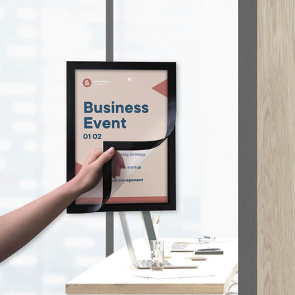 Self-Adhesive Info Frame Set 2 Pieces A4 Black | Europel 5
