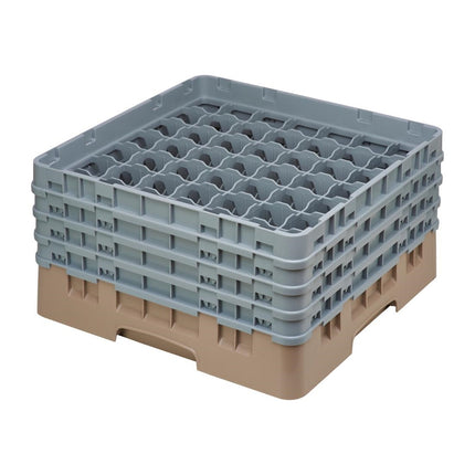 Dishwasher Rack with 49 Compartments, Max Glass Height 21.5cm | Cambro Camrack