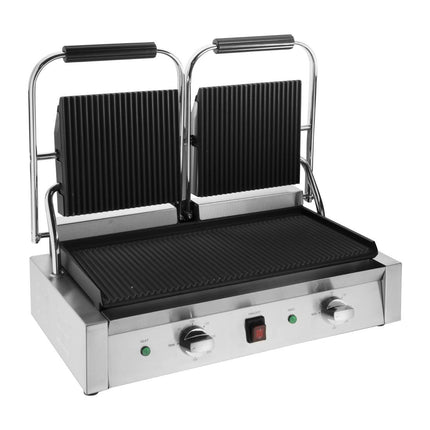 Bistro Double Ribbed Contact Grill | Buffalo 6