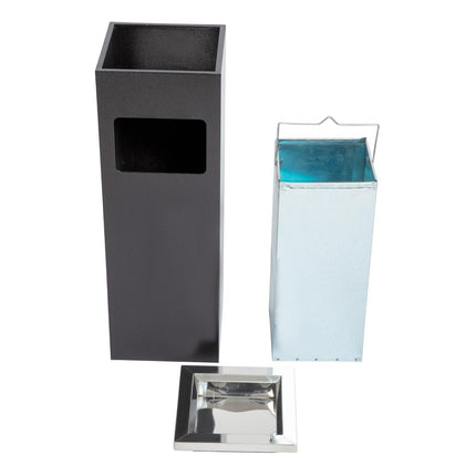 Square Waste Bin with Ashtray 60cm x 20cm x 20cm | Bolero 5