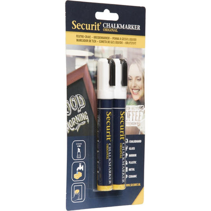White Chalk Markers | Professional Set with Dual Chisel Tips 3
