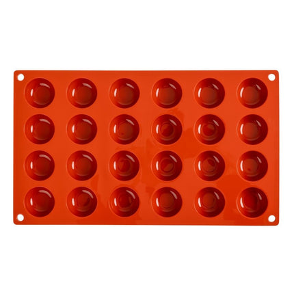 Pomponette Silicone Baking Mold 24 Cavities | Pavoni Formaflex | 1.6cm Deep 3