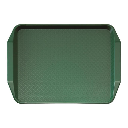 Polypropylene Fast Food Tray with Handles Green 43x30cm | Cambro