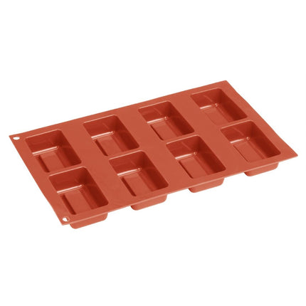 Vogue Silicone Square Cake Mold 8 Cup 2