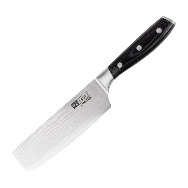 Vogue Tsuki Series 7 Japanese VG-10 Damascus Steel Cleaver 16cm