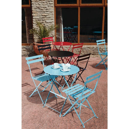Steel Folding Chairs Red | Bolero 6