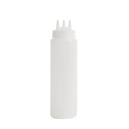 Portion Control Squeeze Bottle with 3 Nozzles Transparent 680ml | Vogue