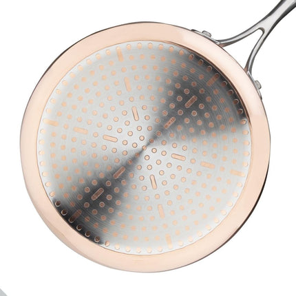 Tri-Wall Copper Induction Saucepan 200x100mm | Vogue 3