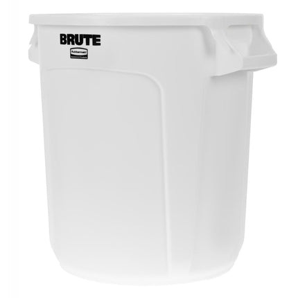 Rubbermaid Brute Round Container White 37.9L 2