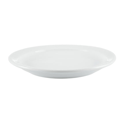 Whiteware Plates with Narrow Rim 15cm | Olympia | Set of 12 5