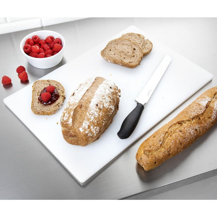 Antibacterial LDPE Cutting Board White 450x300x10mm | Hygiplas 2