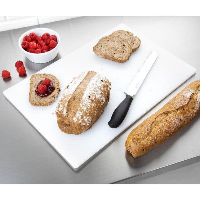 Antibacterial LDPE Cutting Board White 450x300x10mm | Hygiplas 2