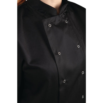 Whites Vegas Unisex Short Sleeve Chef Jacket Black XL 3