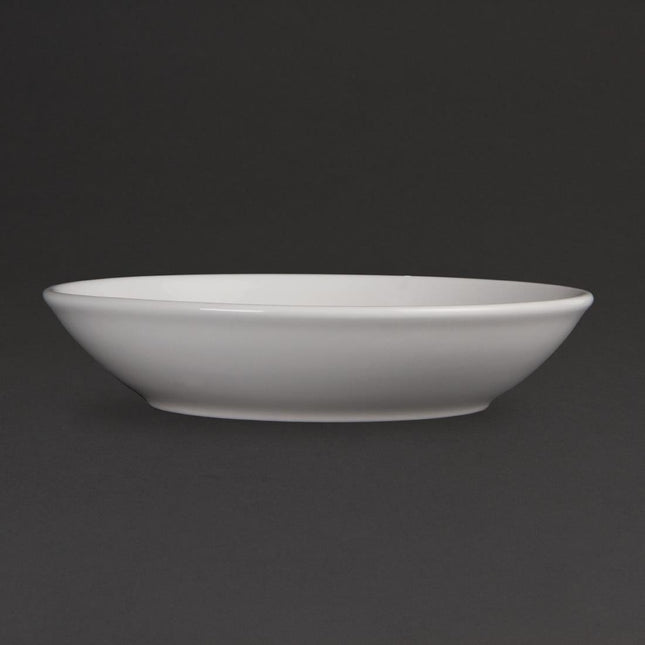 Deep Round Plates 20.5cm | Olympia Whiteware | Set of 6