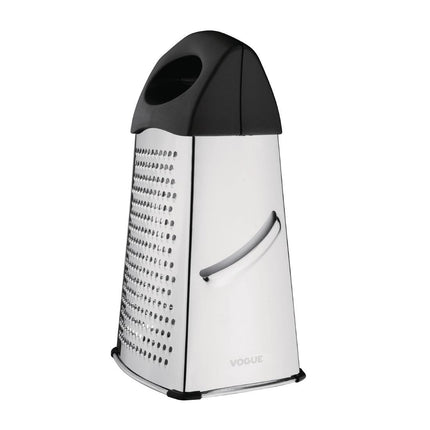 Heavy-Duty 4-Sided Stainless Steel Grater 25cm | Vogue