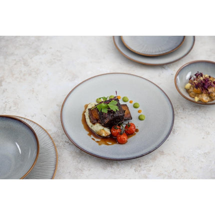 Grey Plain Coupe Bowls 155mm | Olympia Drift | Porcelain 9