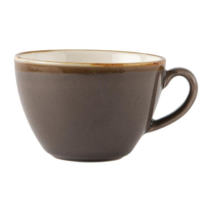 Kiln Grey Cappuccino Cups 340 ml | Olympia | 6 Pieces