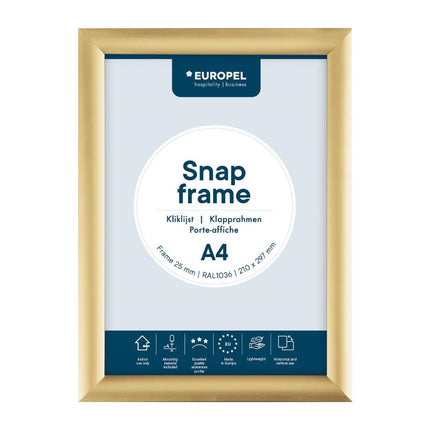 Click Frame A4 Gold 25mm | Europel
