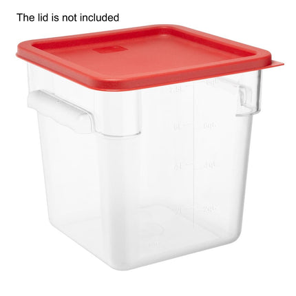 Polycarbonate Square Storage Container 7L | Hygiplas 5