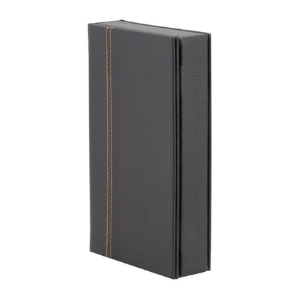 Trendy Black Leather-Style Bill Presenter | Securit 8