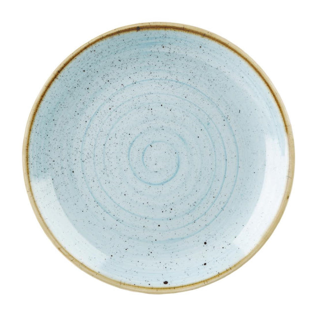 Stonecast Duck Egg Blue Evolve Coupe Plate | Churchill