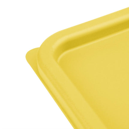 Square Yellow Lid for Food Storage Containers Medium | Hygiplas 4