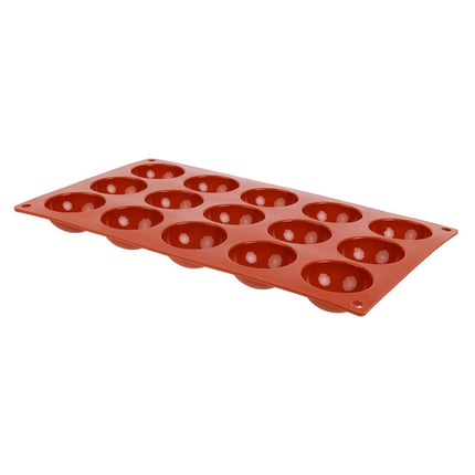 Half-Sphere Silicone Baking Mold 15 Cavities | Pavoni Formaflex | 2.3cm Deep 2