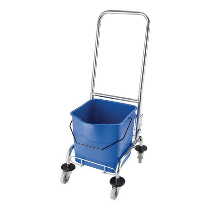 Deluxe Mop Bucket with Wringer and Stainless Steel Trolley | Jantex 24tr 5