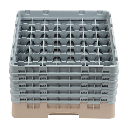 Dishwasher Rack with 49 Compartments, Max Glass Height 25.7cm | Cambro Camrack 2