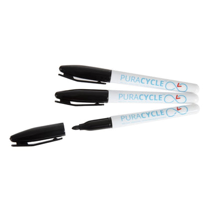 Non-Toxic Black Permanent Markers | Puracycle | 3 Pieces 3
