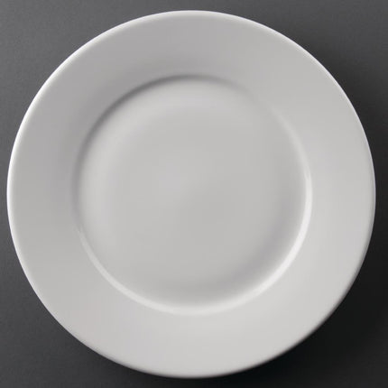 Wide Rim Plates 25.4cm | Olympia Athena | 12 Pieces