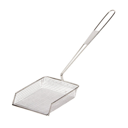 Square Stainless Steel Fry Scoop 20cm | Vogue