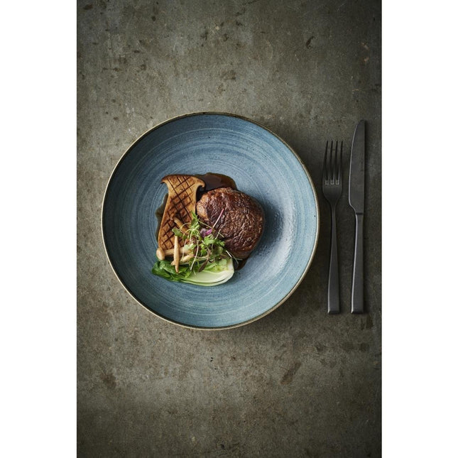 Raw Evolve Teal Plates 220mm | Churchill Stonecast Raw 2