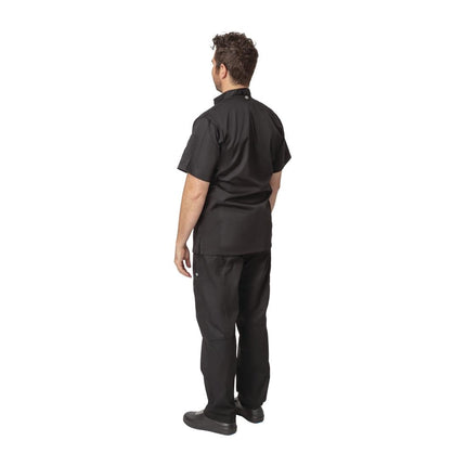 Unisex Chef Jacket with Zipper and Cool Vent Panels | Chef Works Springfield | Black | L 4