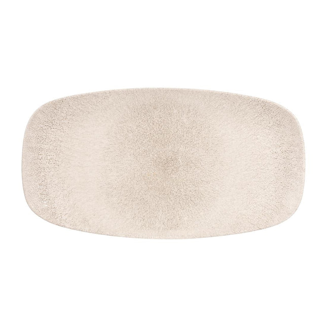 Raku Agate Grey Oval Chef's Plate 35.2 x 18.7 cm | Churchill