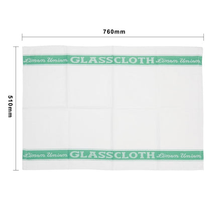 Half-Linen Glass Cloth | Vogue | 76 x 51 cm | Green 2
