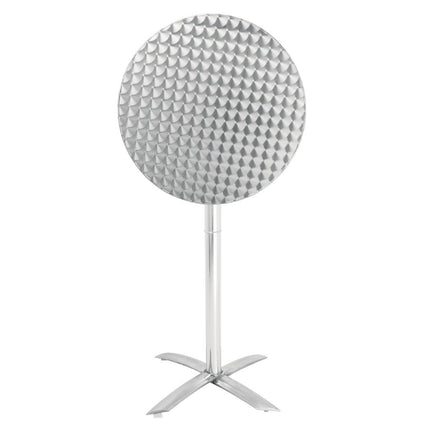 Bolero Round Tilt-Top Stainless Steel Standing Table 2