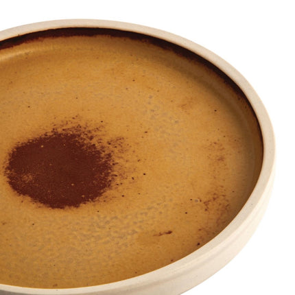 Flat Round Canvas Plates Rust Orange 18cm | Olympia 4