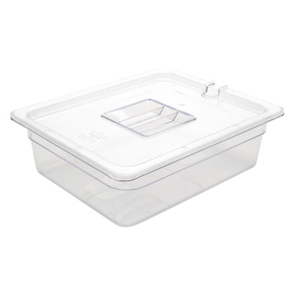 Polycarbonate 1/2 Gastronorm Container 100mm | Vogue | Transparent 2