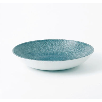 Porcelain Coupe Bowl 24.8cm | Churchill Raku Topaz Blue Evolve | Pack of 12 2
